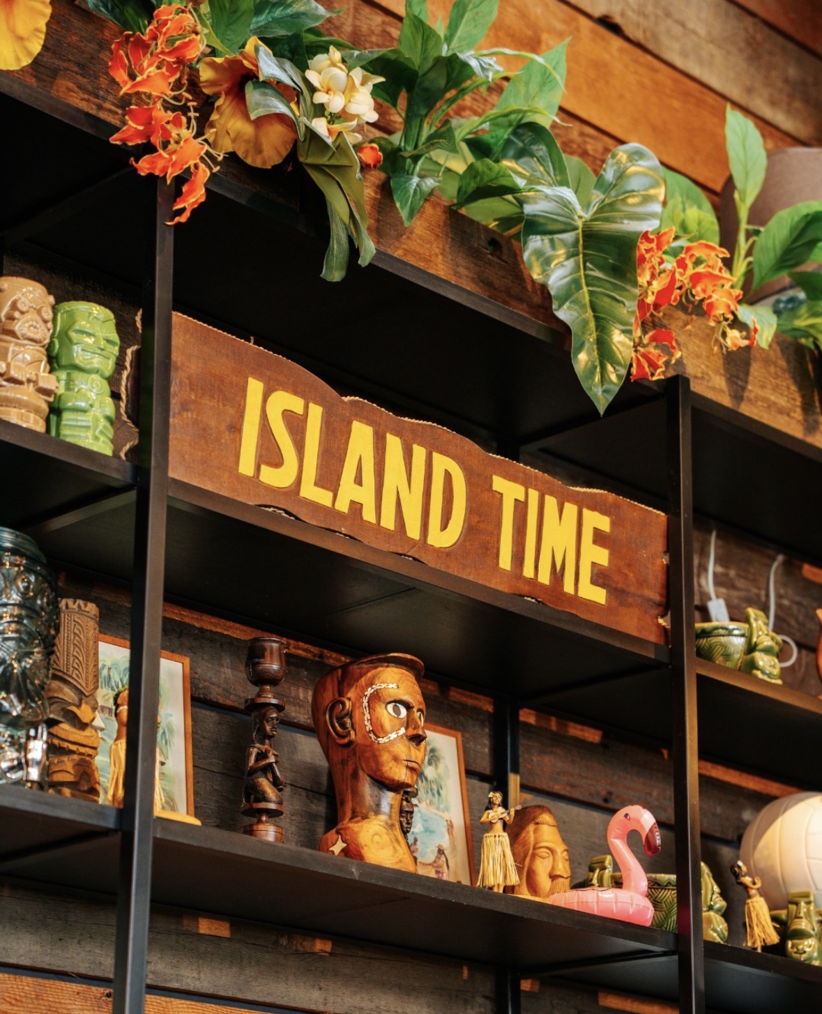 Island Time Tiki decor at The Kokoscape